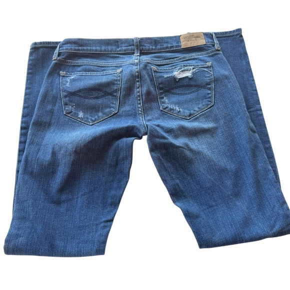 Abercrombie & Fitch . Blue Skinny Jeans Distressed Denim - Picture 3 of 8
